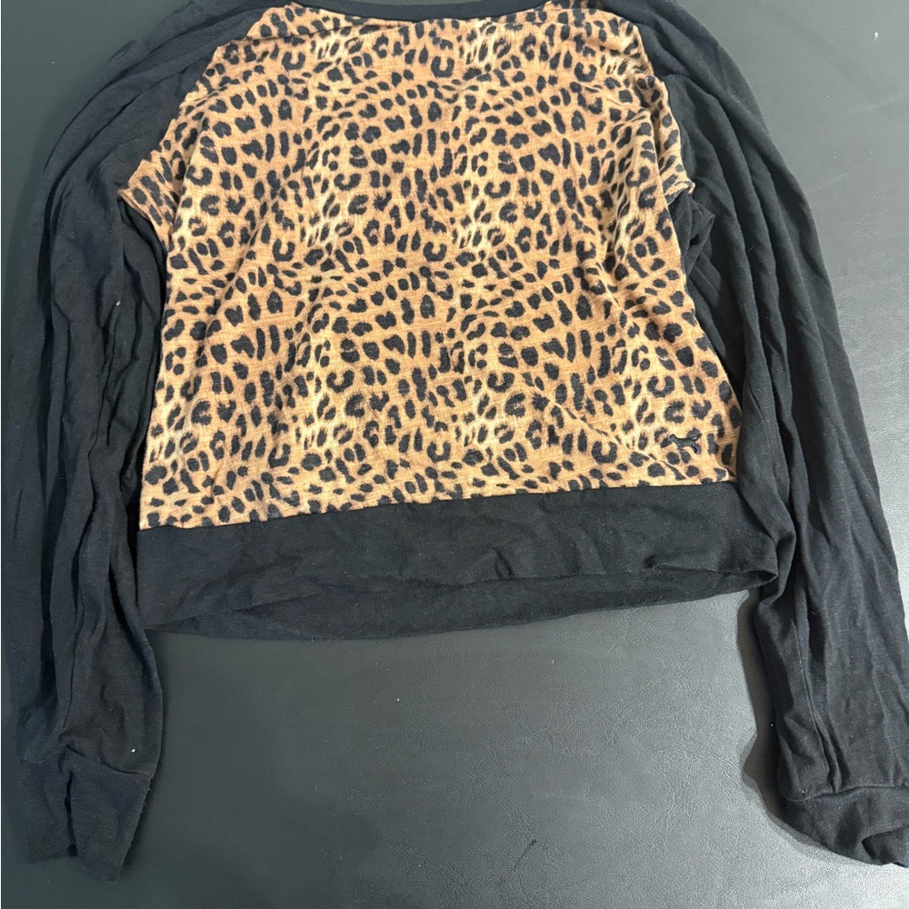 PINK Victoria's Secret Leopard and Black Sweatshirt